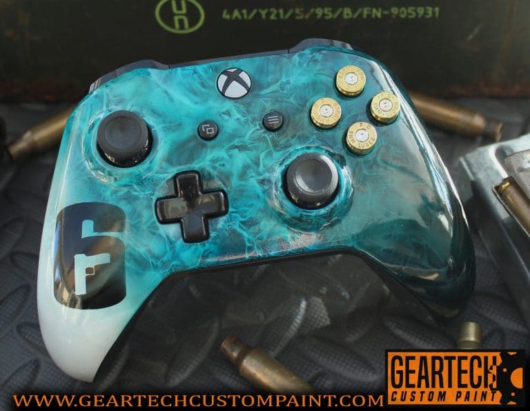 Xbox Rainbow 6 Siege Black Ice Controller GearTech